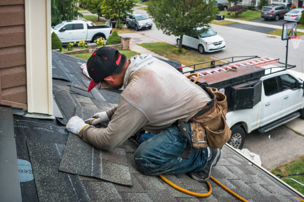 Professional Gutter Repair And Installation technician working in Sheboygan Falls, WI